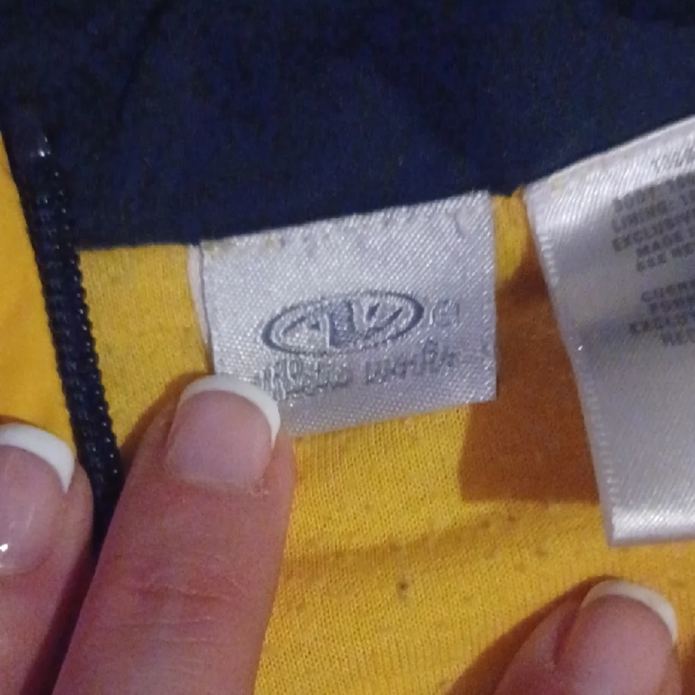 Athletic Works Yellow and Navy Kids Puffer Jacket - Picture 3 of 3